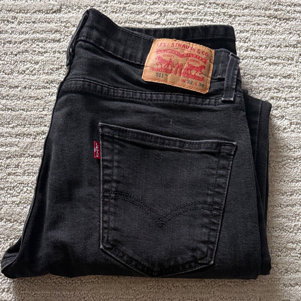 Levi's Black Slim Fit 511 Jeans